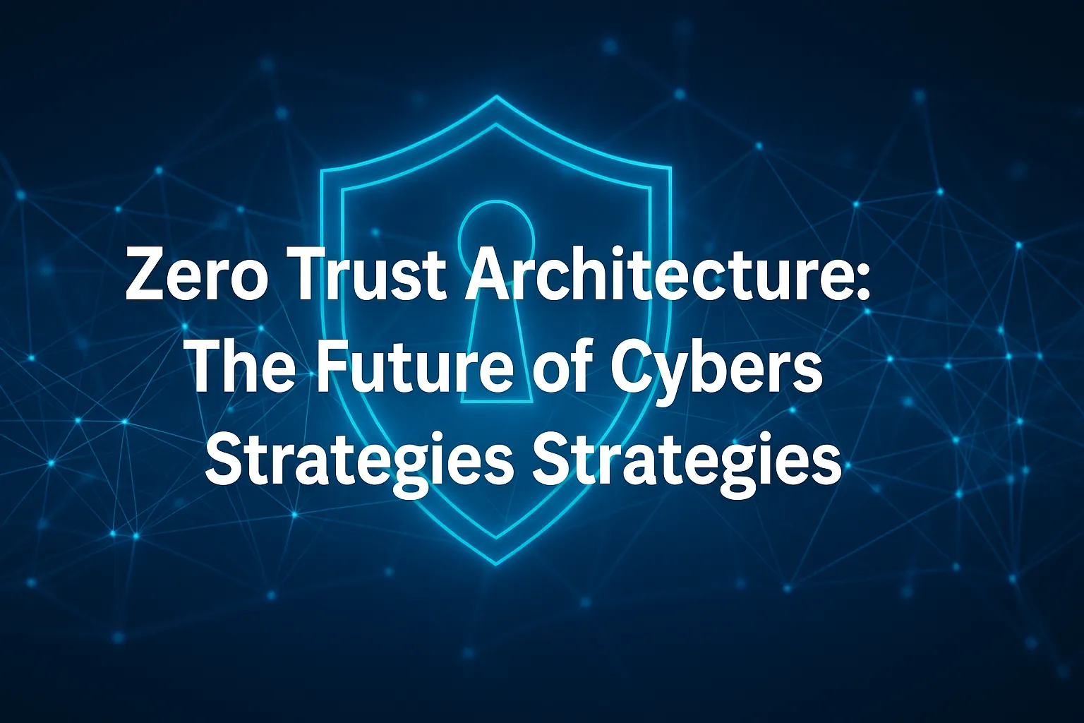 Zero Trust Architecture: The Future of Cybersecurity Strategies